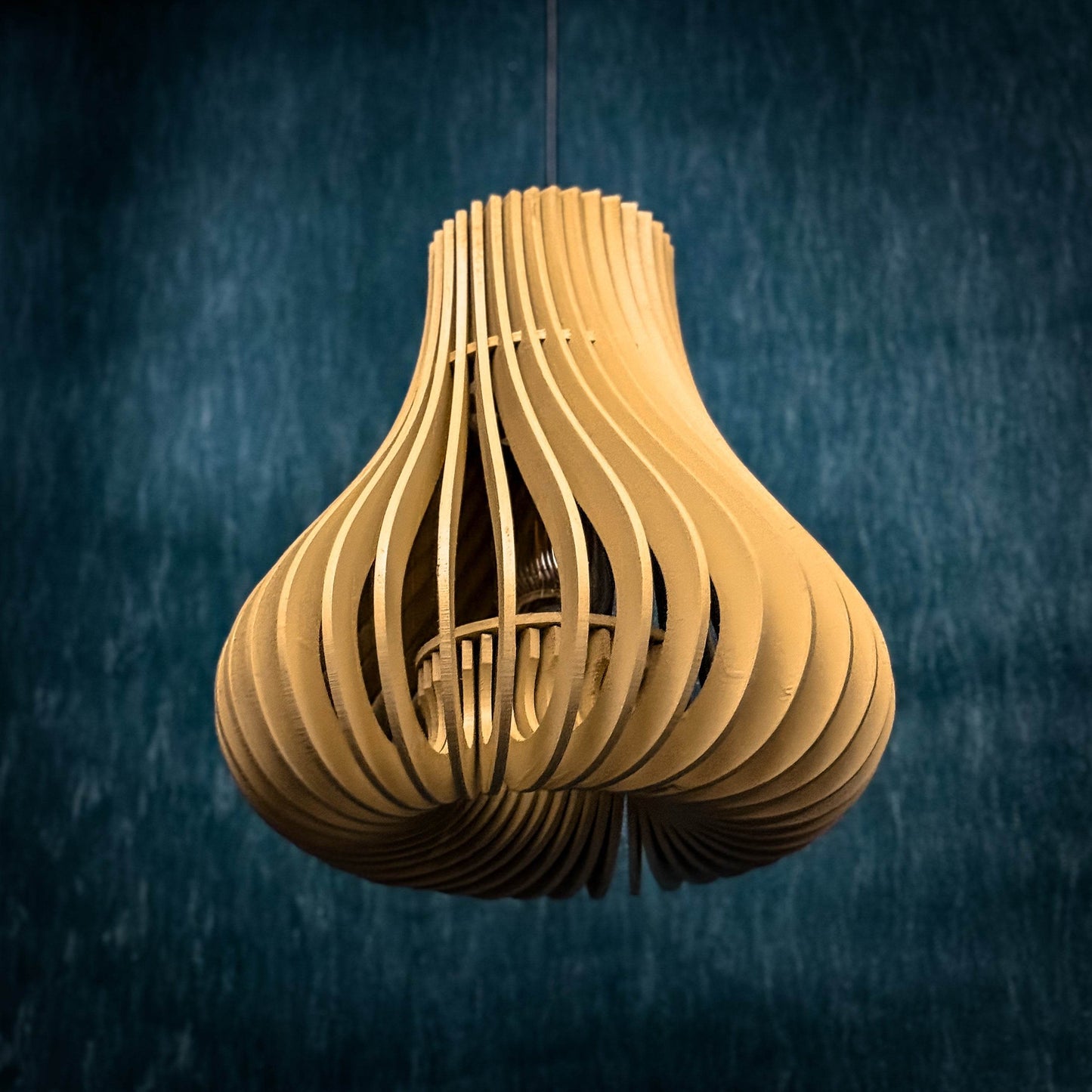 TimberLight – Flowing Pendant Lamp - SERENES SPACE