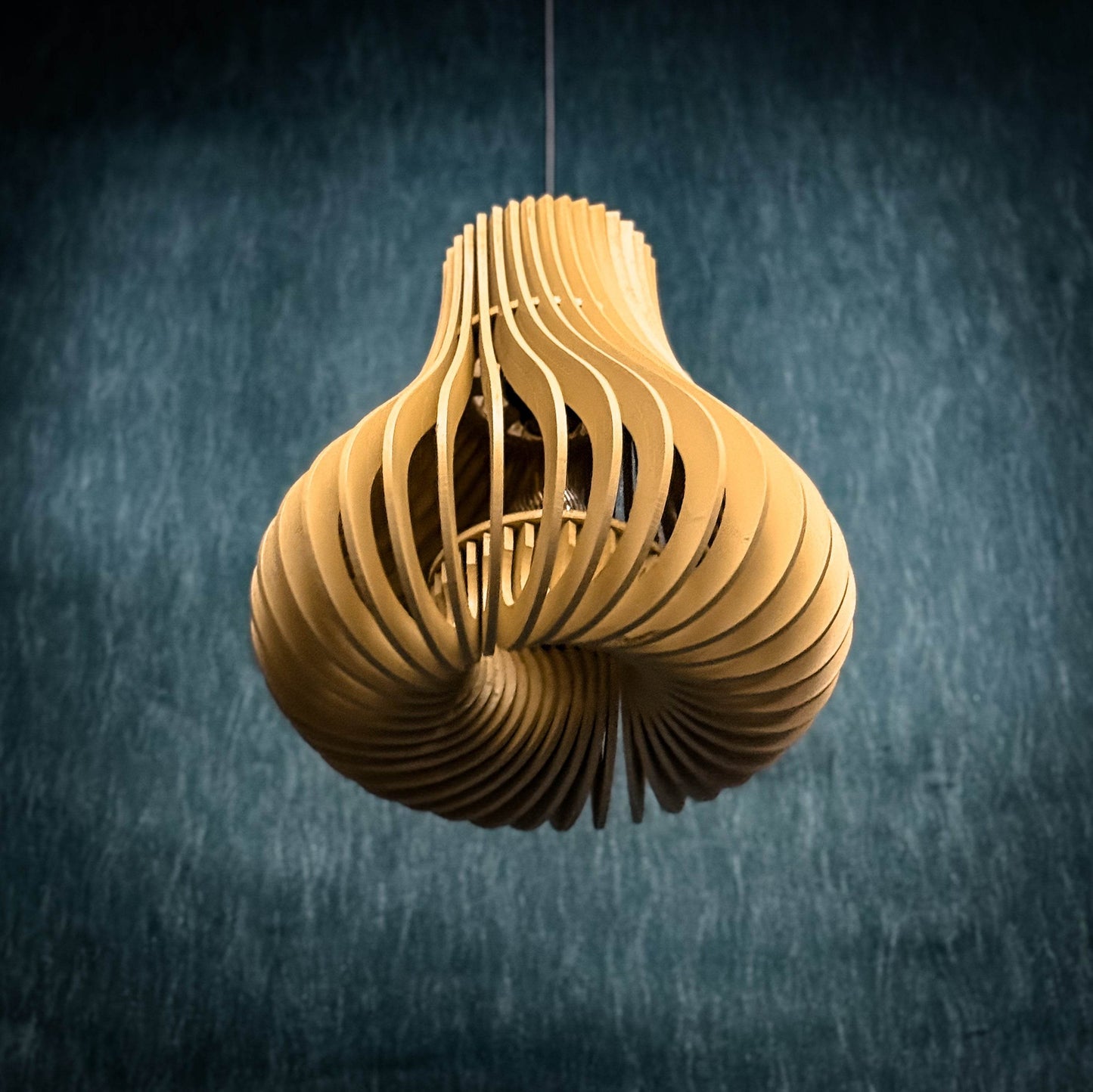 TimberLight – Flowing Pendant Lamp - SERENES SPACE
