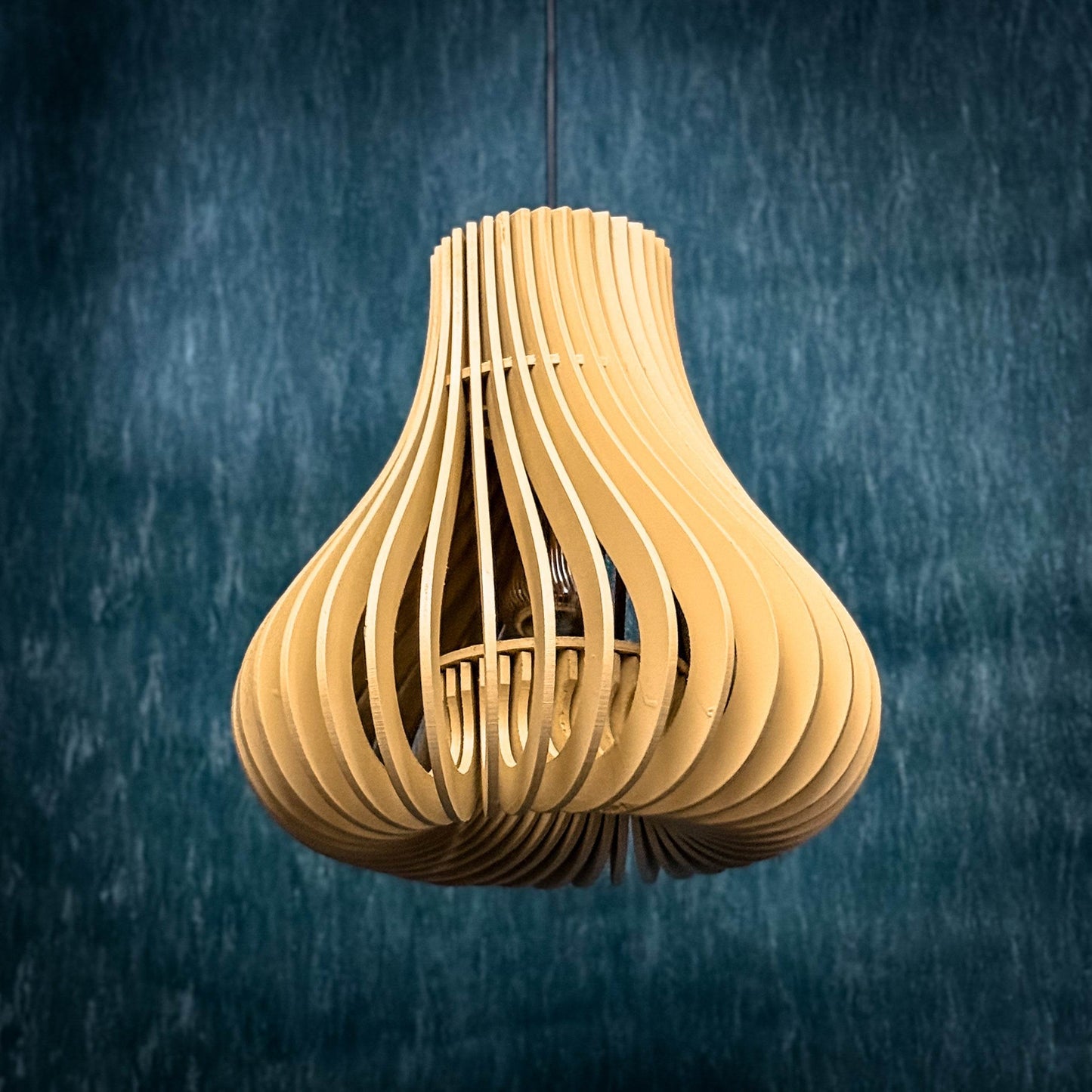 TimberLight – Flowing Pendant Lamp - SERENES SPACE